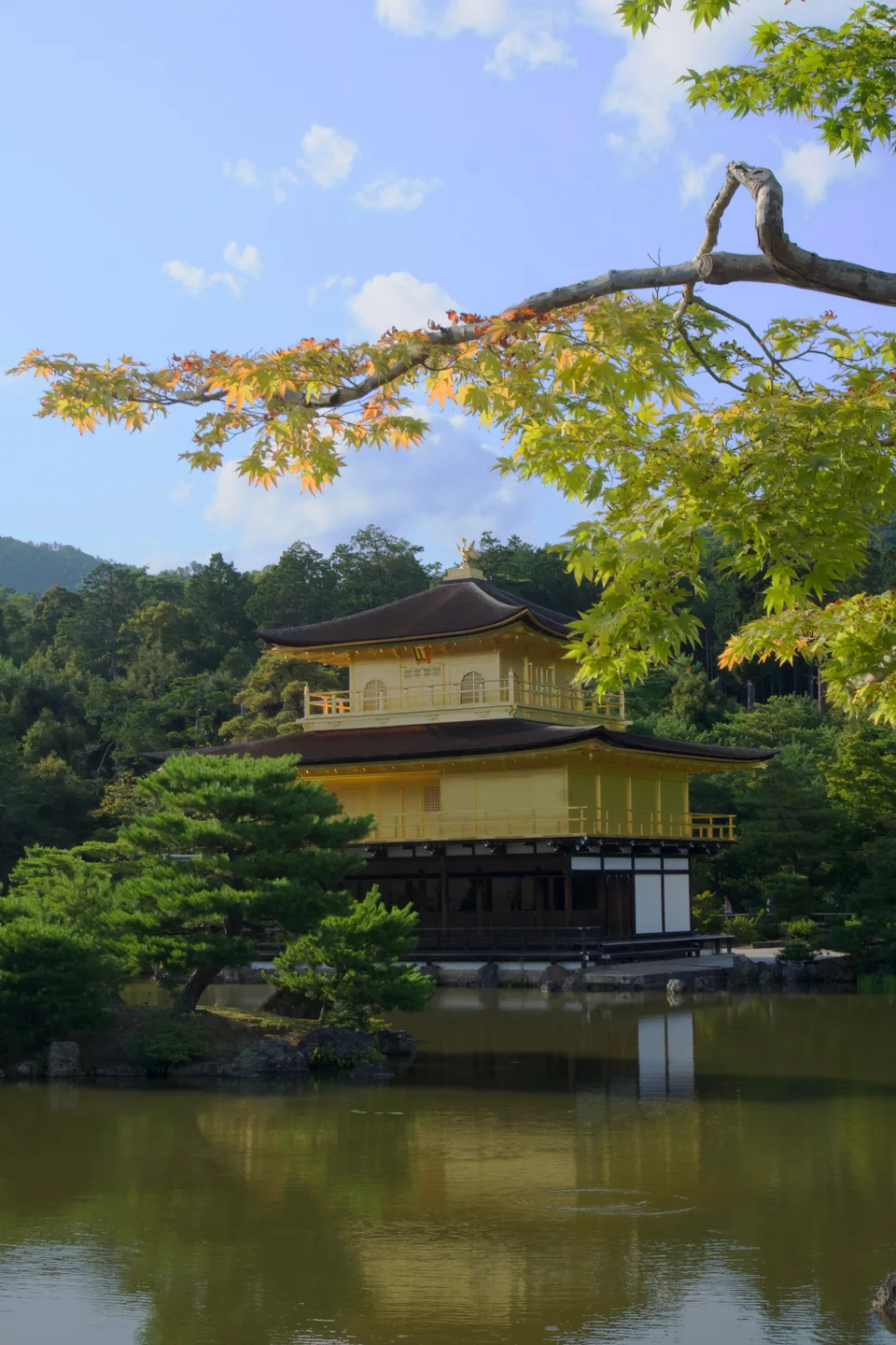 Kinkaku-ji reflected in its pond
