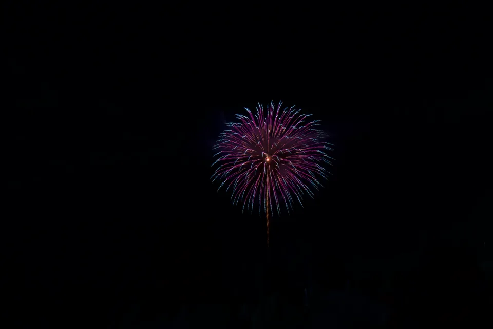 Fireworks over Shiogama
